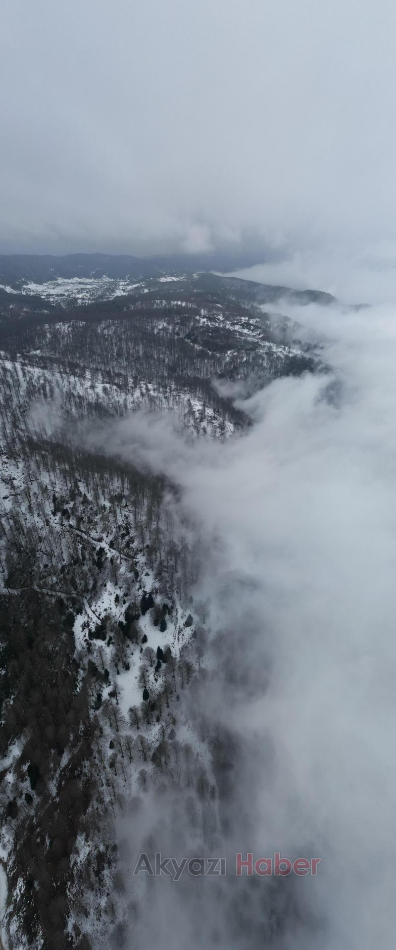 Sultanpınar Yaylası ndan kar fotoğrafları