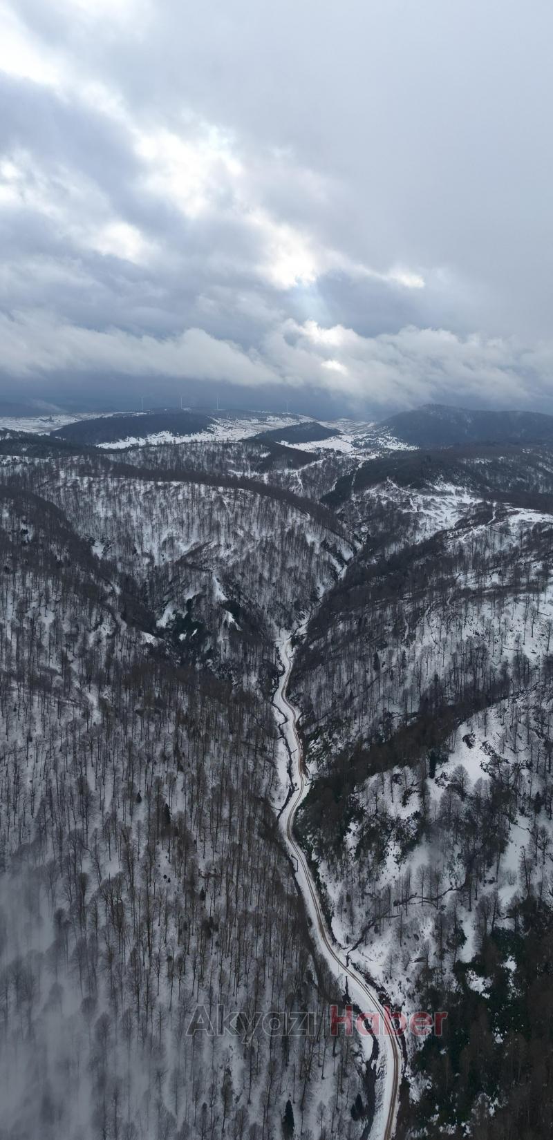 Sultanpınar Yaylası ndan kar fotoğrafları