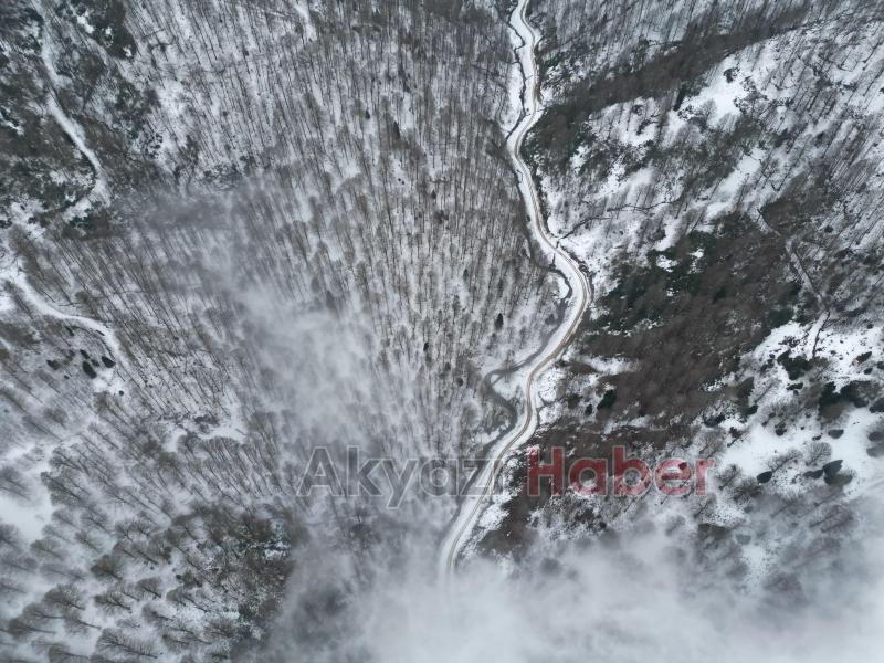 Sultanpınar Yaylası ndan kar fotoğrafları