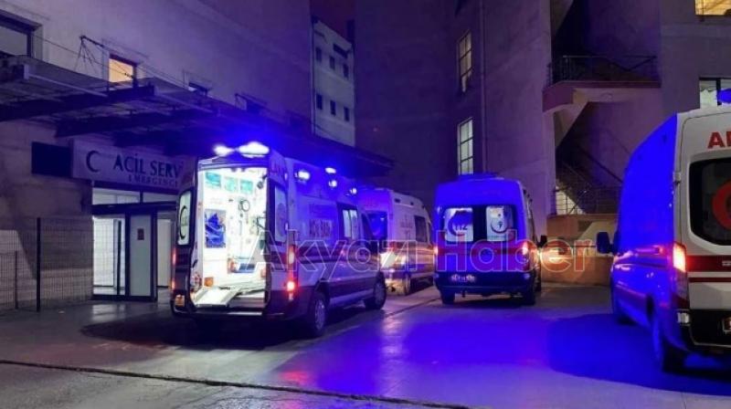 Soba patladı inşaat işçisi yaralandı