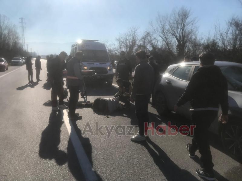 Feci kazada yaşlı adam ağır yaralandı