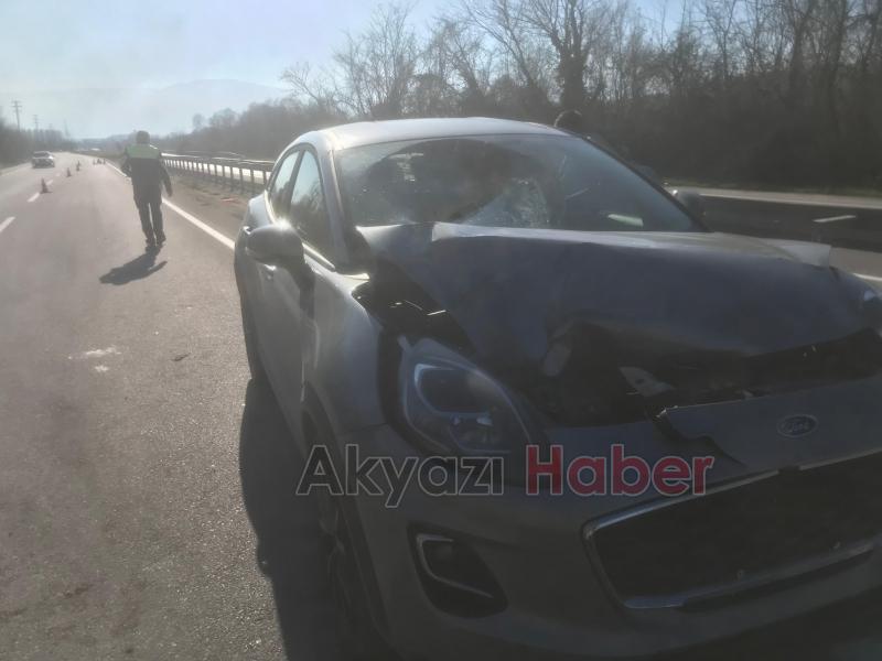 Feci kazada yaşlı adam ağır yaralandı