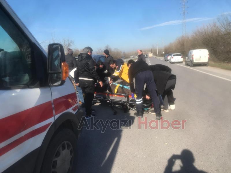 Feci kazada yaşlı adam ağır yaralandı