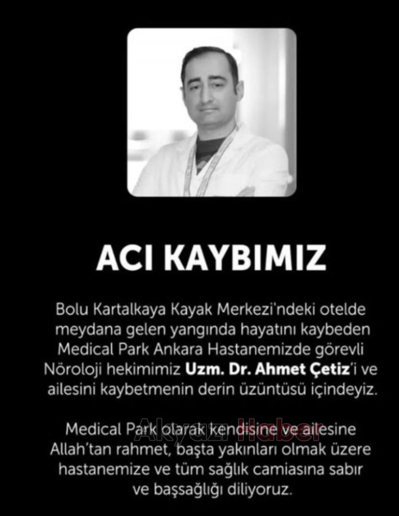 Bolu'daki yangında vefat eden Çetiz Ailesi, son yolculuğuna uğurlandı