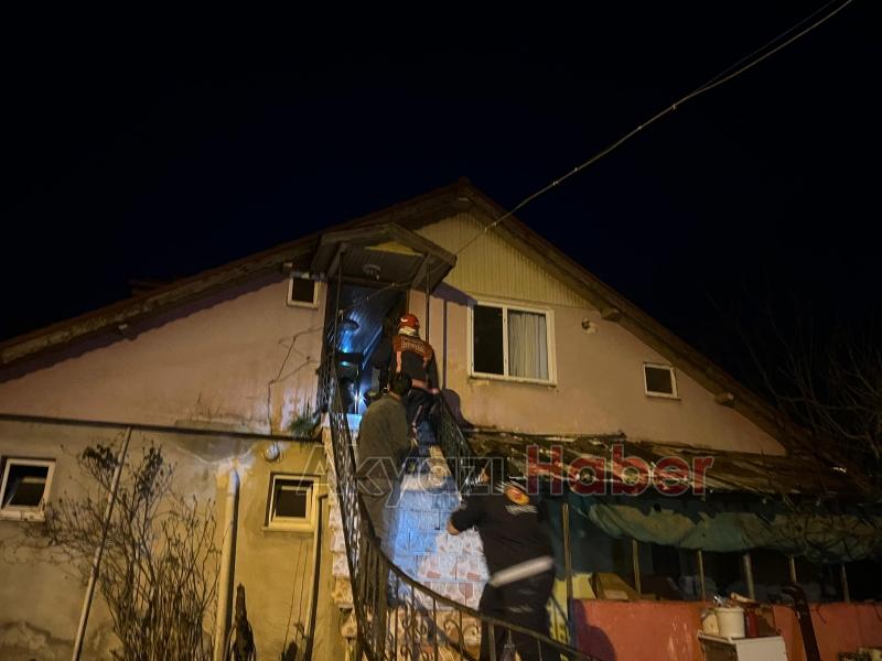 Mansurlar'da yangın