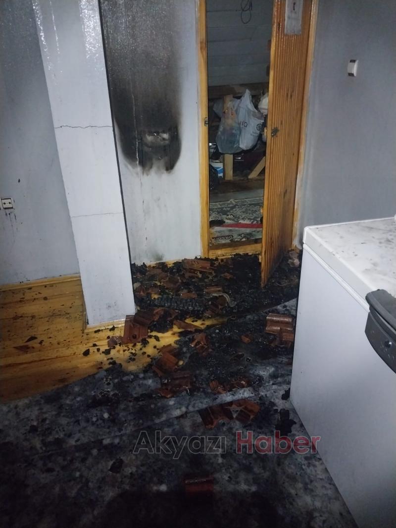 Mansurlar'da yangın