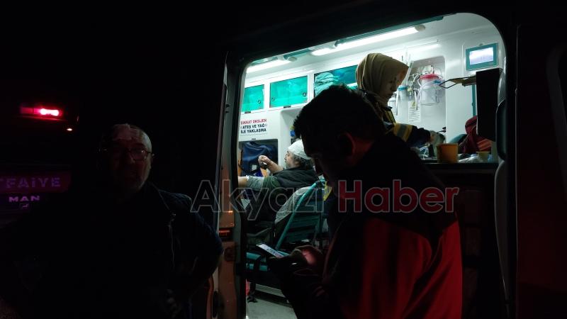 Panelvan minibüs kaza yaptı 2 yaralı