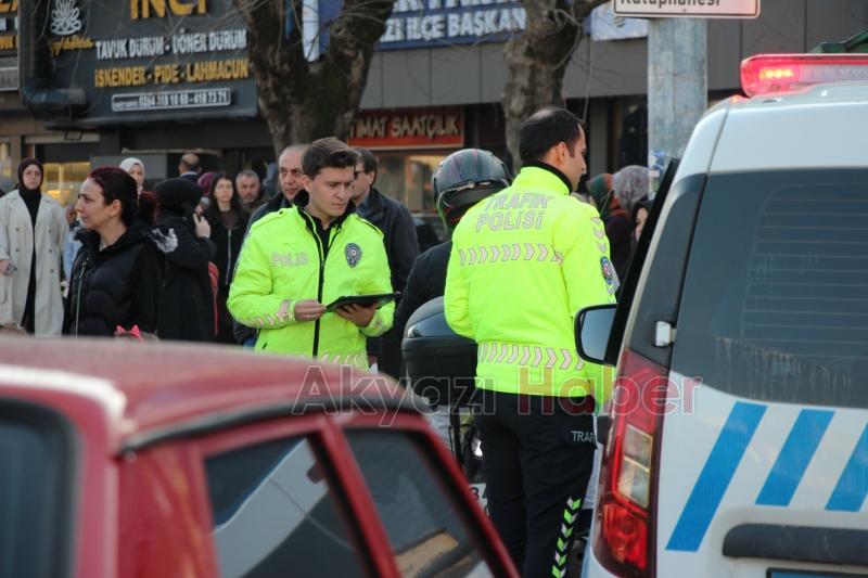 Akyazıda trafik denetimi