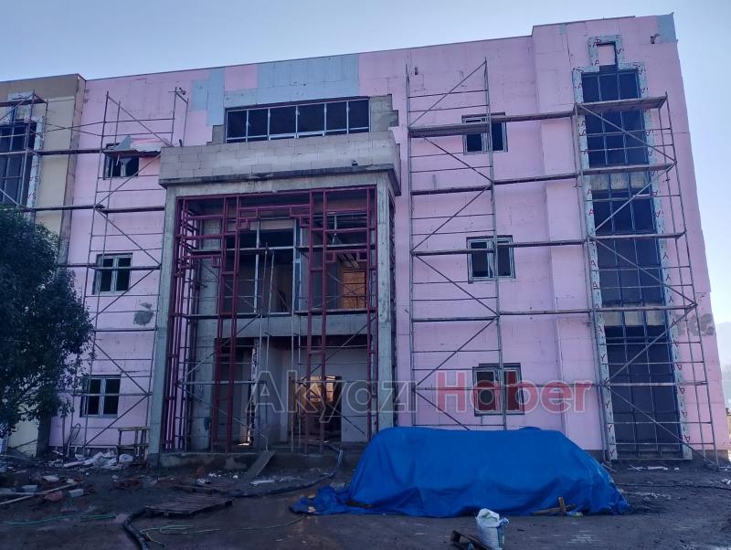 Karapürçek te Emniyet Müdürlüğü binası inşaatı kaldığı yerden devam