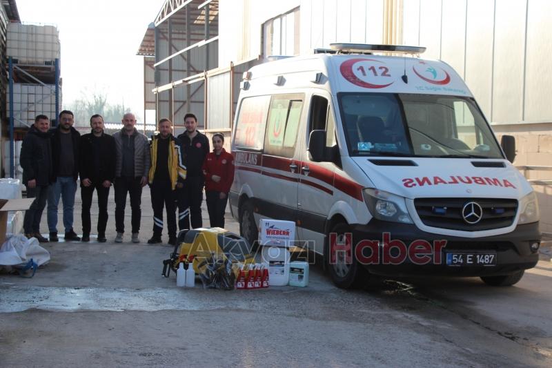 Akyazılı iş insanlarından anlamlı hediye