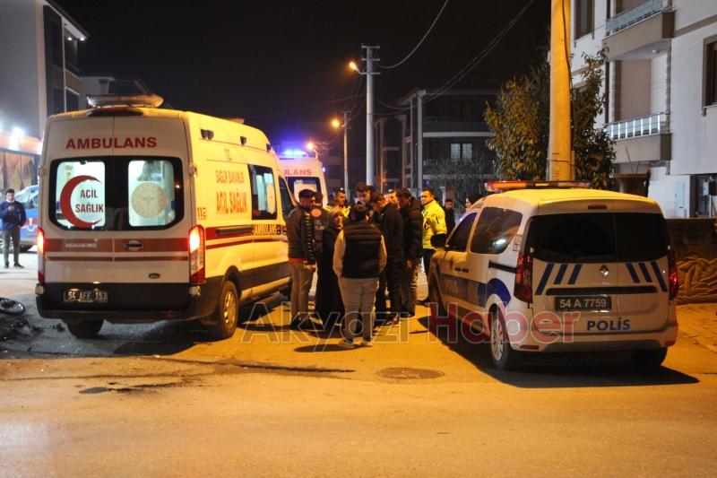 Şehit Furkan Çelik Caddesi nde kaza 3 yaralı