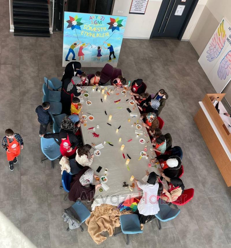 Akyazı SGM’de ara tatil atölyeleri eğlenceli geçti