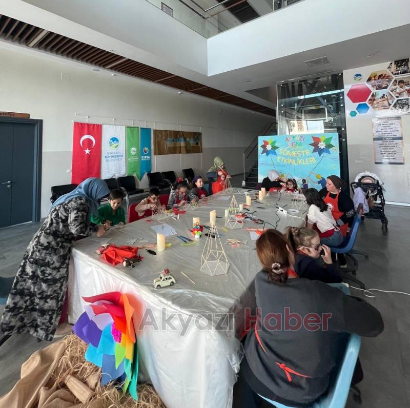 Akyazı SGM’de ara tatil atölyeleri eğlenceli geçti
