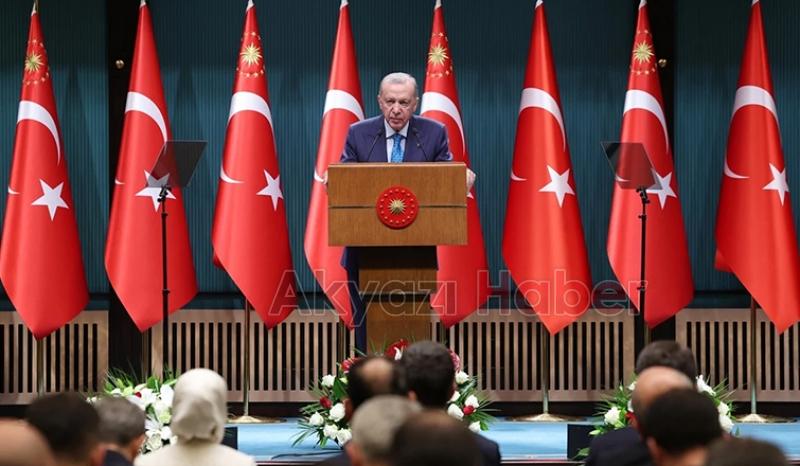 Kabine sonrası Cumhurbaşkanı Erdoğandan açıklamalar