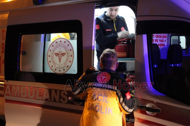 Otomobil ile çarpışan motosikletli yaralandı