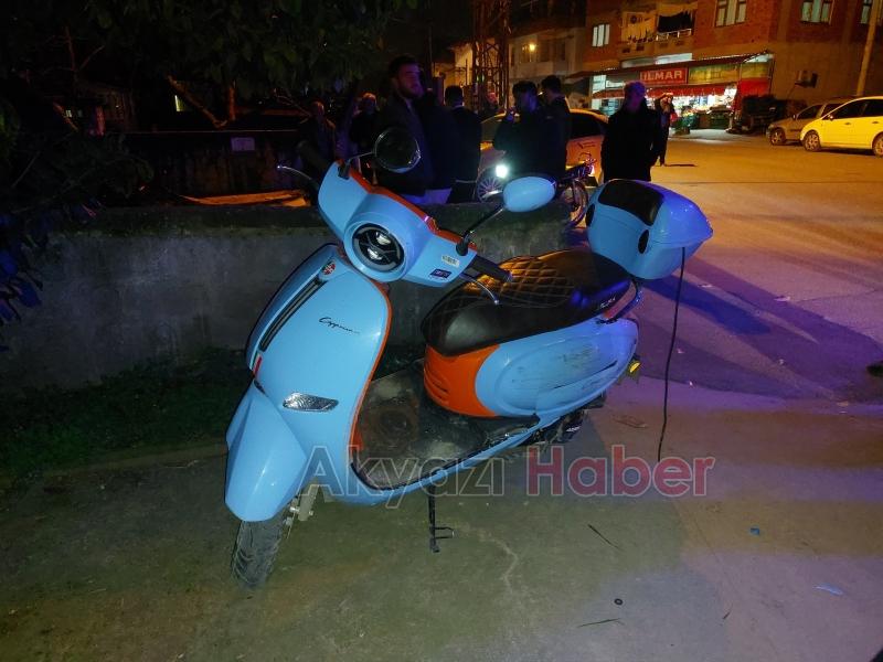 Otomobil ile çarpışan motosikletli yaralandı