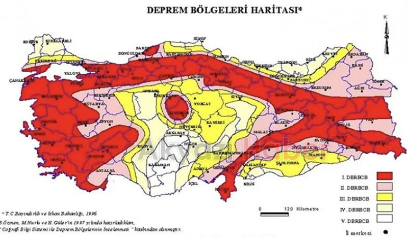 Fay hattı haritası yenilendi: 45 il ve 110 ilçe deprem riski taşıyor