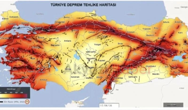 Fay hattı haritası yenilendi: 45 il ve 110 ilçe deprem riski taşıyor