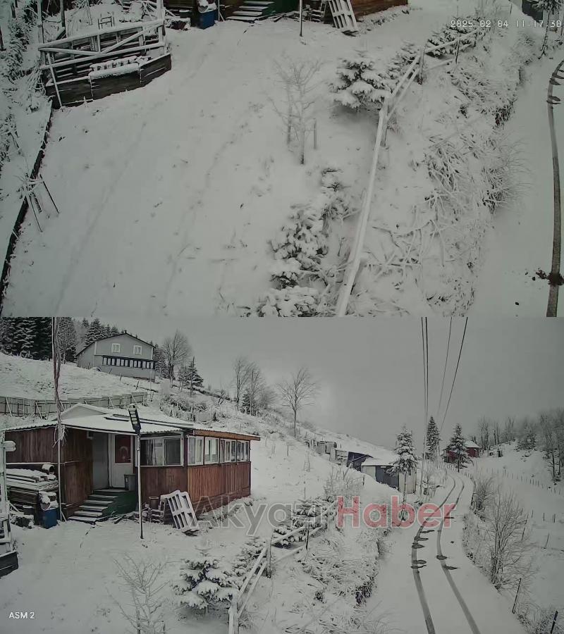 Sakarya'da yüksek kesimler karla kaplandı