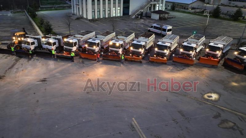 Sakarya da kar yağışı için ekipler hazır