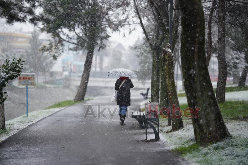 Sakarya'dan kar fotoğrafları