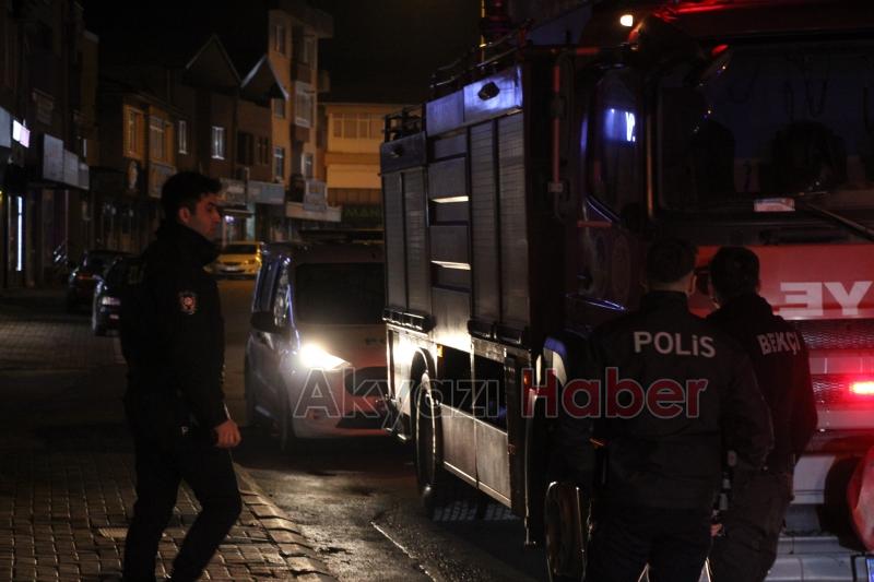 Akyazıda ekipleri alarma geçiren olay