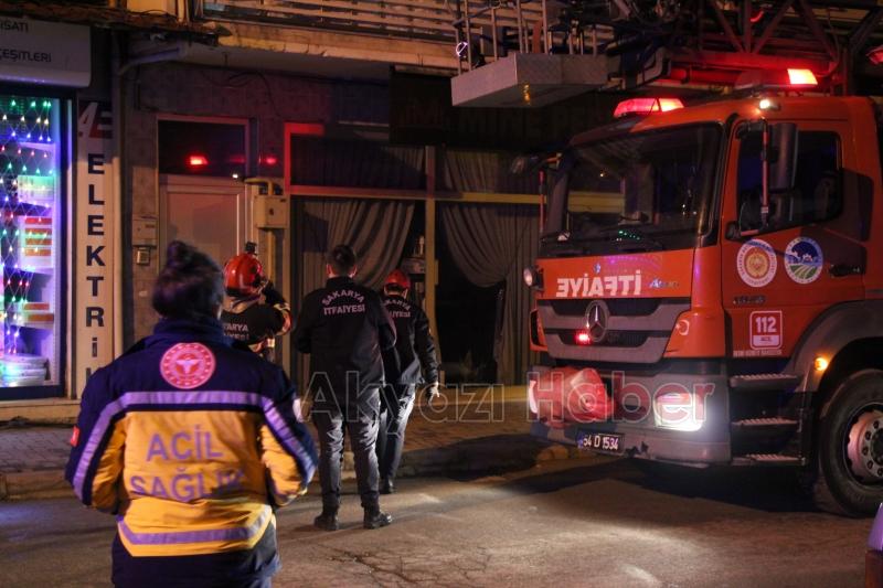 Akyazıda ekipleri alarma geçiren olay