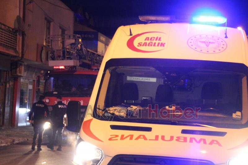 Akyazıda ekipleri alarma geçiren olay