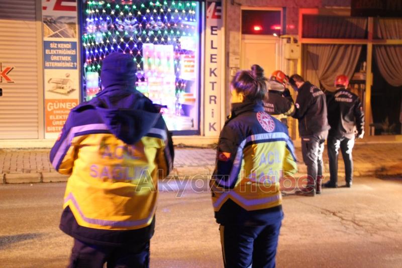 Akyazıda ekipleri alarma geçiren olay