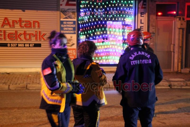 Akyazıda ekipleri alarma geçiren olay