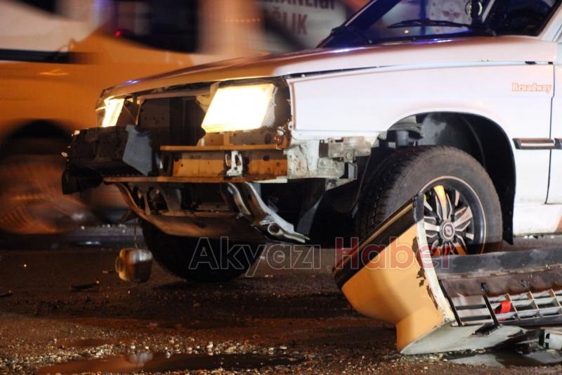 hatalı sollama kazası 1 yaralı