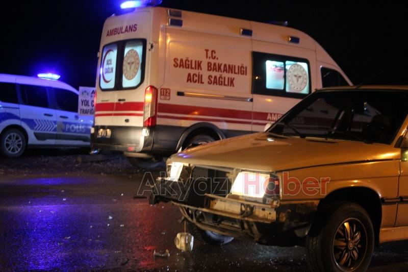 hatalı sollama kazası 1 yaralı