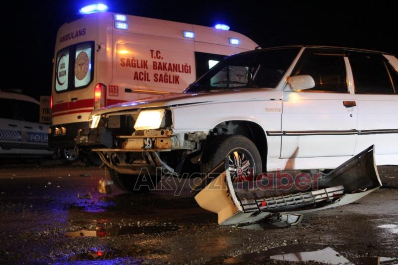 hatalı sollama kazası 1 yaralı