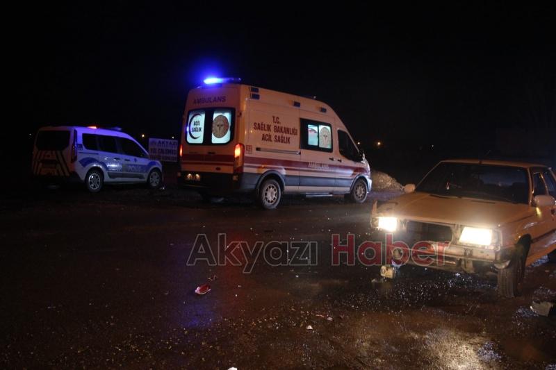 hatalı sollama kazası 1 yaralı