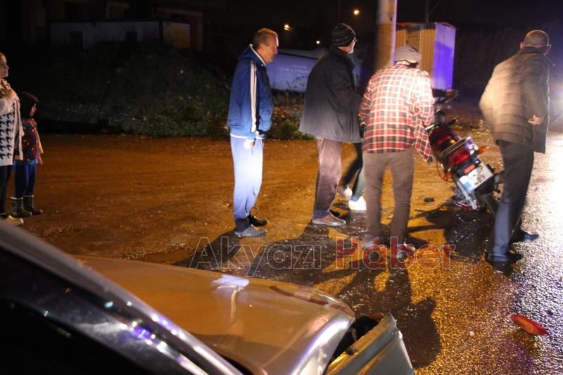 hatalı sollama kazası 1 yaralı