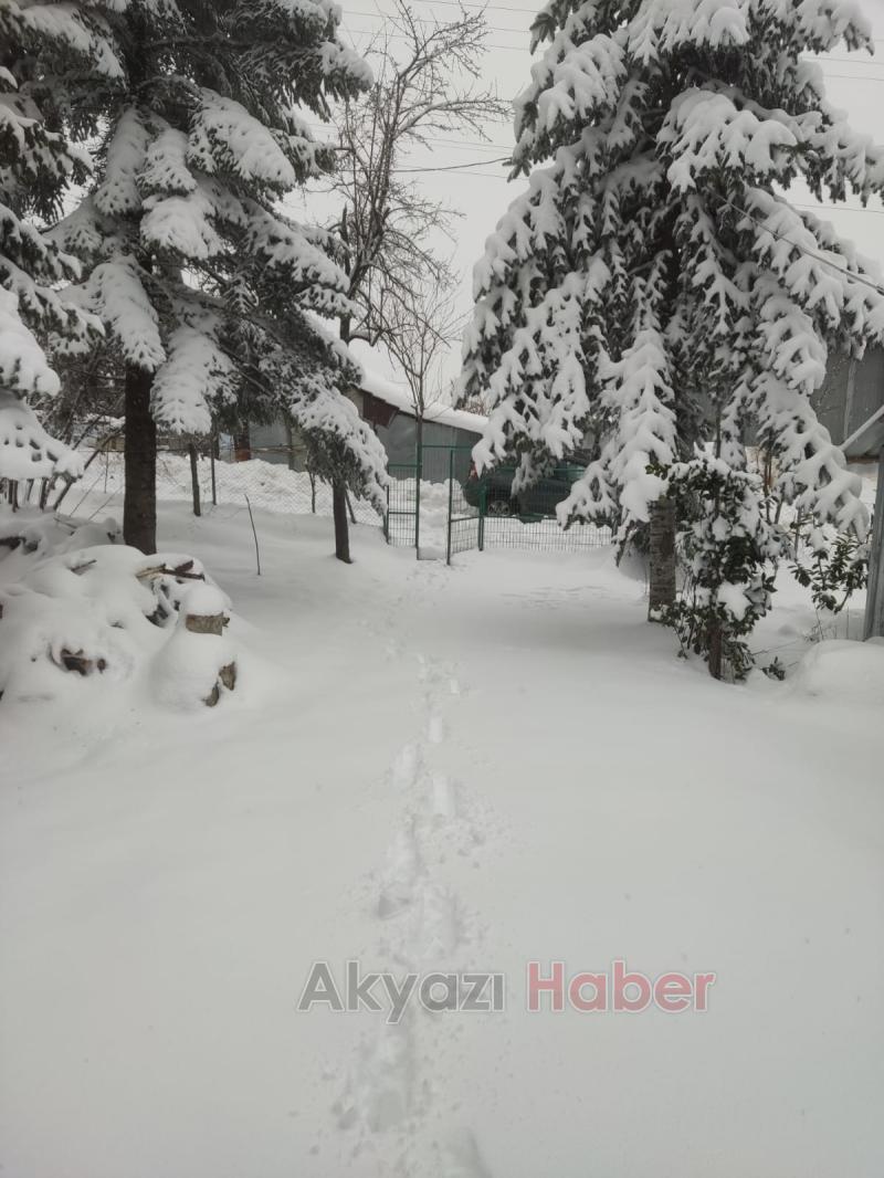 Acelle Yaylası'ndan kar fotoğrafları