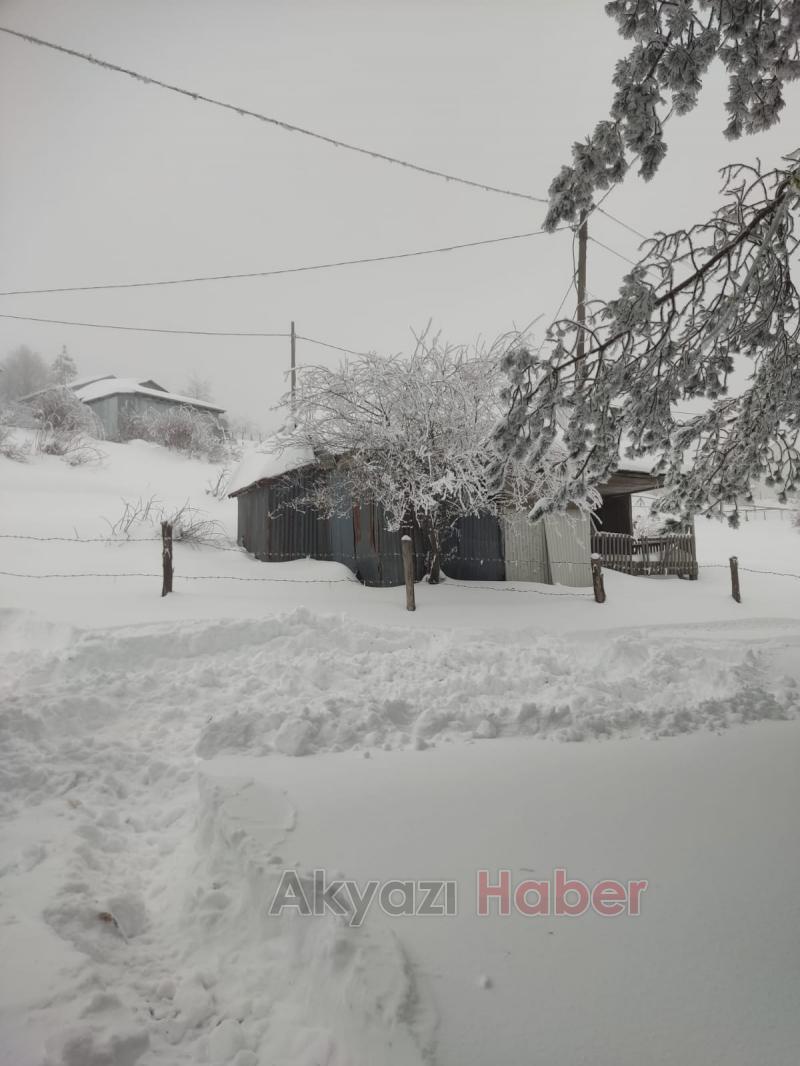 Acelle Yaylası'ndan kar fotoğrafları