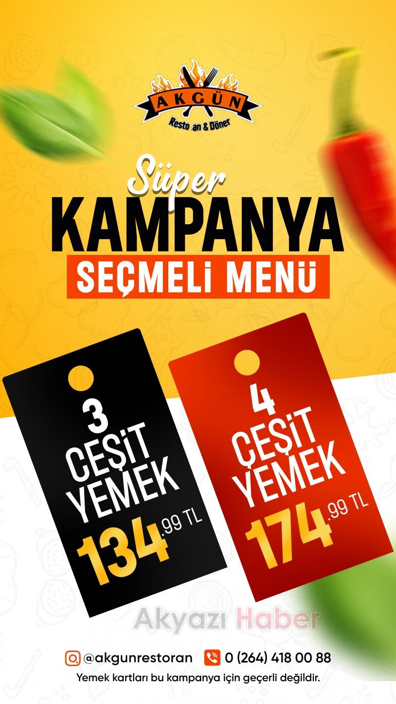 Akgün Restoran & Döner’den Kaçırılmayacak ŞOK Kampanya!