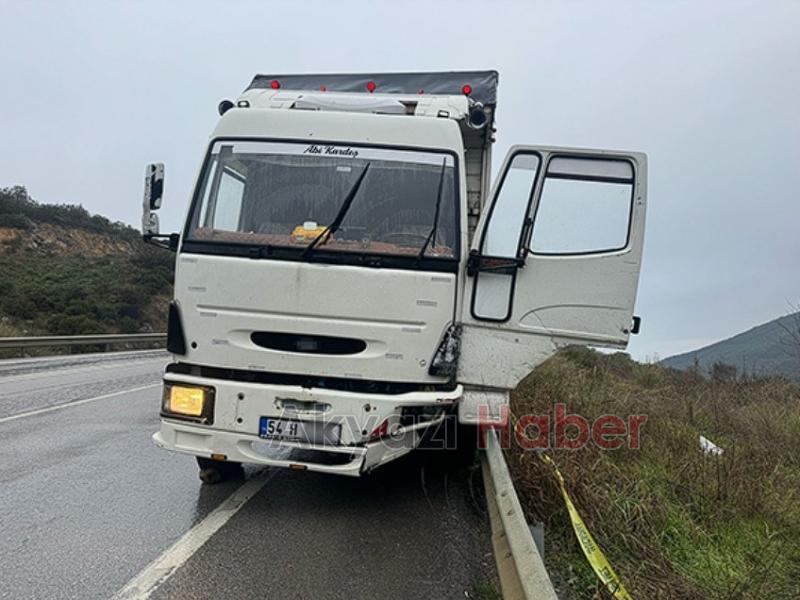 Panikle kendini kamyondan attı, ölümden döndü