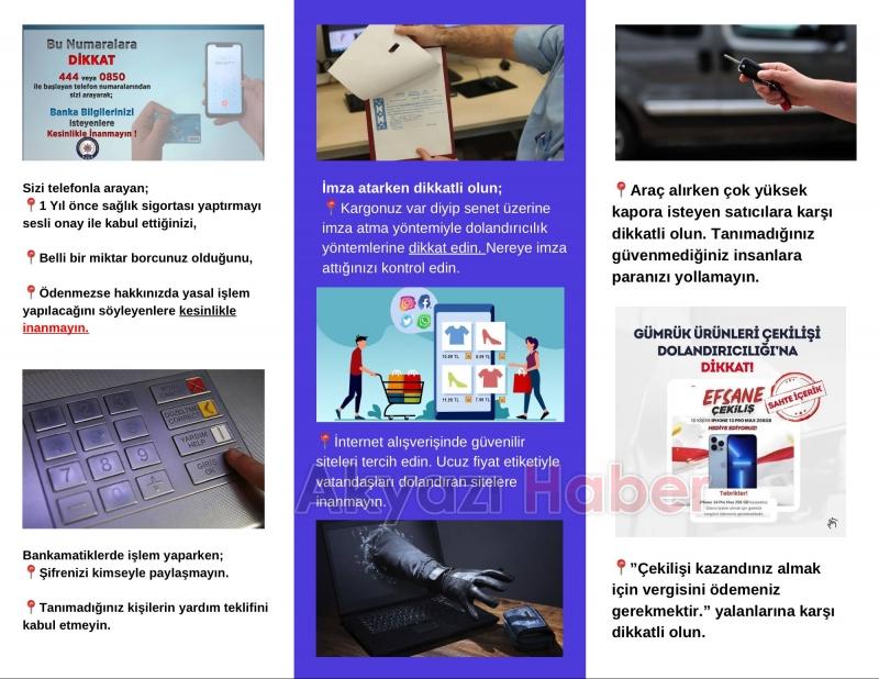 Akyazı emniyetinden dolandırıcılık uyarısı