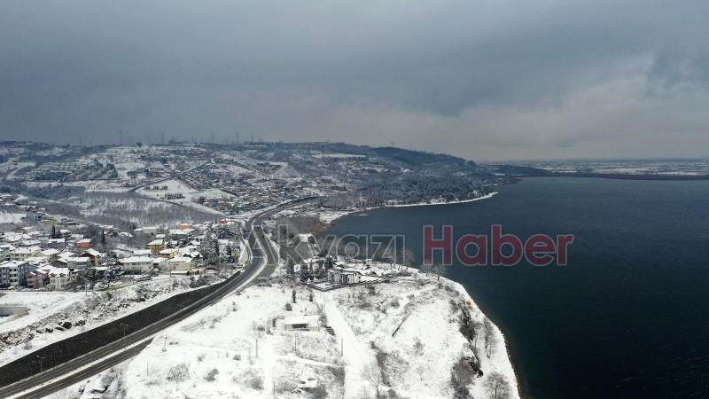 Sakarya'dan kar manzaraları