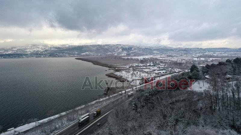 Sakarya'dan kar manzaraları