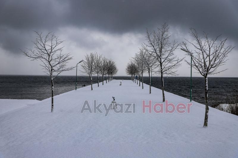 Sakarya'dan kar manzaraları
