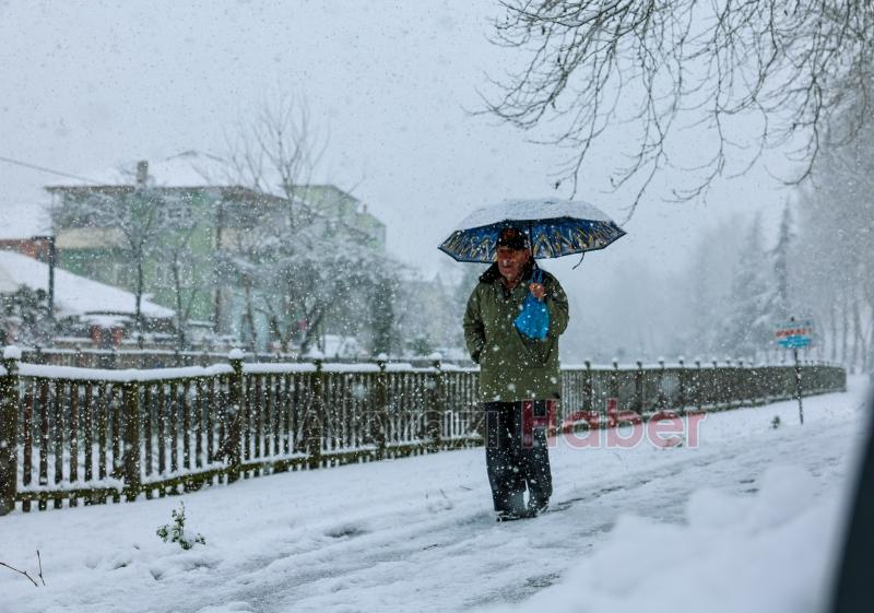Sakarya'dan kar manzaraları