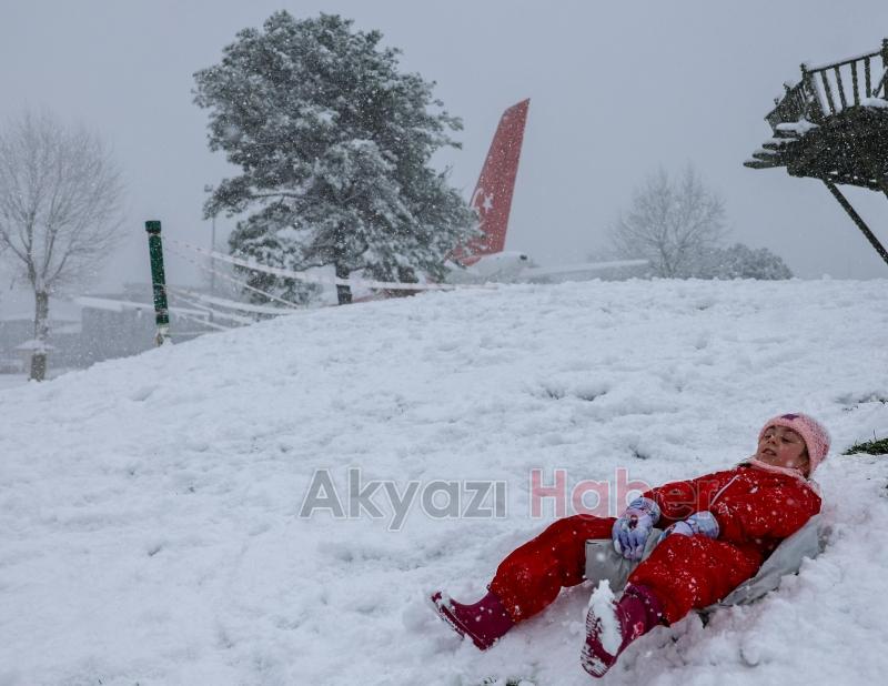 Sakarya'dan kar manzaraları
