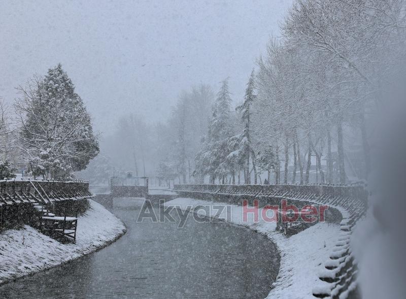 Sakarya'dan kar manzaraları