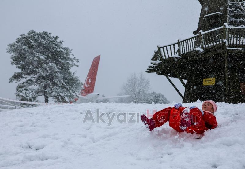 Sakarya'dan kar manzaraları