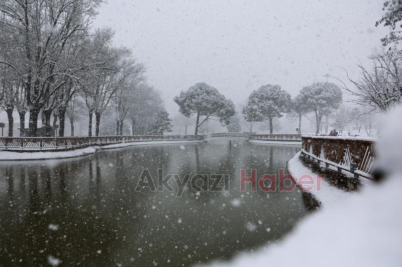 Sakarya'dan kar manzaraları