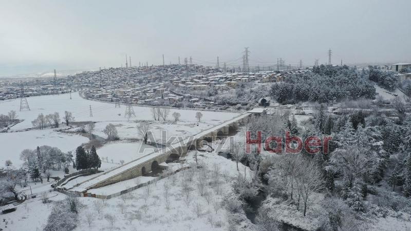 Sakarya'dan kar manzaraları