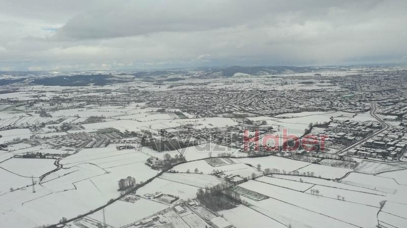 Sakarya'dan kar manzaraları